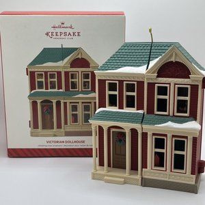NEW 2014 Hallmark Club Member Exclusion Victorian Dollhouse Nostalgic Houses
